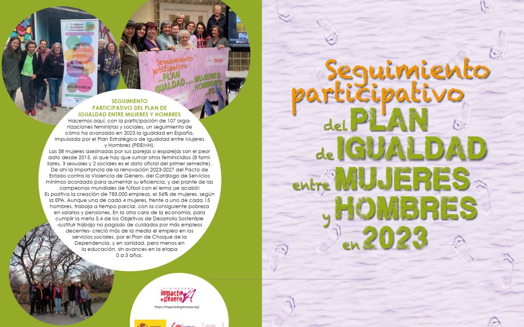 Seguimiento participativo del Plan de Igualdad entre Mujeres y Hombres en 2023