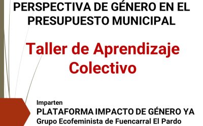 Taller sobre perspectiva de género en los presupuestos municipales