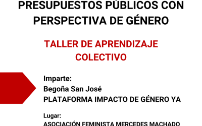 Taller sobre perspectiva de género en los presupuestos públicos en La Laguna, Santa Cruz de Tenerife